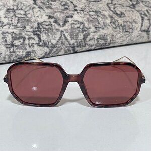 NEW Max & Co Tortoise Square Sunglasses Rose Tint